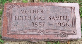 VAUGHAN SAMPLE, EDITH MAE - Muscatine County, Iowa | EDITH MAE VAUGHAN SAMPLE 