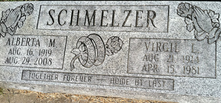 SCHMELZER, ALBERTA M. - Muscatine County, Iowa | ALBERTA M. SCHMELZER 