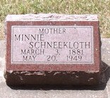 SCHNEEKLOTH, MINNIE - Muscatine County, Iowa | MINNIE SCHNEEKLOTH 