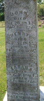 SCHOONOVER, SARAH A. - Muscatine County, Iowa | SARAH A. SCHOONOVER 