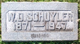 SCHUYLER, WILLIAM DELBERT - Muscatine County, Iowa | WILLIAM DELBERT SCHUYLER 