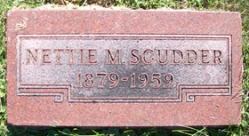 CHRISTIAN SCUDDER, NETTIE M. - Muscatine County, Iowa | NETTIE M. CHRISTIAN SCUDDER 