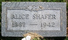 VAN WINKLE SHAFER, ALICE - Muscatine County, Iowa | ALICE VAN WINKLE SHAFER 