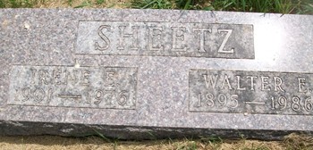 SHEETZ, WALTER E. - Muscatine County, Iowa | WALTER E. SHEETZ 