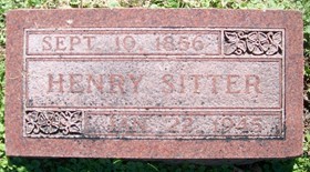 SITTER, HENRY - Muscatine County, Iowa | HENRY SITTER 