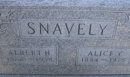 SNAVELY, ALBERT H. - Muscatine County, Iowa | ALBERT H. SNAVELY 