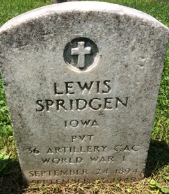 SPRIDGEN, LEWIS A. - Muscatine County, Iowa | LEWIS A. SPRIDGEN 