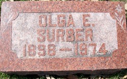 SURBER, OLGA E. - Muscatine County, Iowa | OLGA E. SURBER 