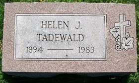 CALLAHAN TADEWALD, HELEN JOSEPHINE - Muscatine County, Iowa | HELEN JOSEPHINE CALLAHAN TADEWALD 