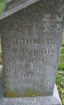 TAYLOR, JOHN DARWIN - Muscatine County, Iowa | JOHN DARWIN TAYLOR 