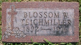 TEICHMILLER, BLOSSOM W. - Muscatine County, Iowa | BLOSSOM W. TEICHMILLER 
