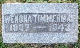 TIMMERMAN, WENONA - Muscatine County, Iowa | WENONA TIMMERMAN 