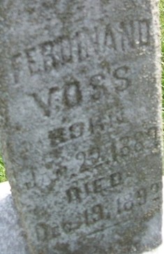 VOSS, FERDINAND - Muscatine County, Iowa | FERDINAND VOSS 