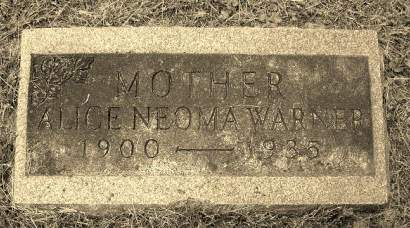 WARNER, ALICE NEOMA - Muscatine County, Iowa | ALICE NEOMA WARNER 