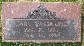 WASSMUND, CARL CHRISTIAN FRIEDRICH - Muscatine County, Iowa | CARL CHRISTIAN FRIEDRICH WASSMUND 