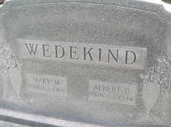 WEDEKIND, ALBERT G. - Muscatine County, Iowa | ALBERT G. WEDEKIND 