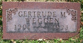 FISHER WEGGEN, GERTRUDE MAY - Muscatine County, Iowa | GERTRUDE MAY FISHER WEGGEN 
