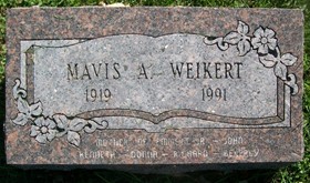 WEIKERT, MAVIS AMANDA - Muscatine County, Iowa | MAVIS AMANDA WEIKERT 