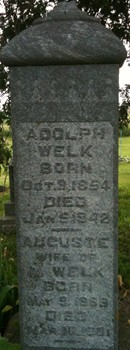 WELK, ADOLPH - Muscatine County, Iowa | ADOLPH WELK 