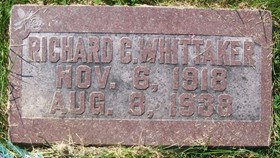 WHITTAKER, RICHARD CLAIRE - Muscatine County, Iowa | RICHARD CLAIRE WHITTAKER 