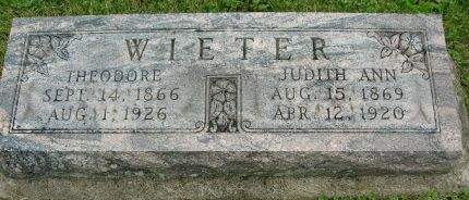 WIETER, THEODORE - Muscatine County, Iowa | THEODORE WIETER 