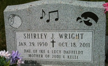 WRIGHT, SHIRLEY J. - Muscatine County, Iowa | SHIRLEY J. WRIGHT 