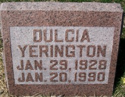 YERINGTON, DULCIA - Muscatine County, Iowa | DULCIA YERINGTON 