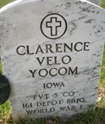YOCOM, CLARENCE VELO - Muscatine County, Iowa | CLARENCE VELO YOCOM 