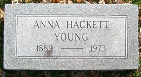 YOUNG, ANNA HACKETT - Muscatine County, Iowa | ANNA HACKETT YOUNG 