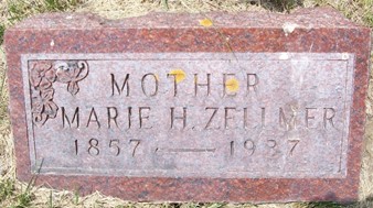 ZELLMER, MARIE HENRIETTA - Muscatine County, Iowa | MARIE HENRIETTA ZELLMER 