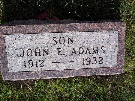 ADAMS, JOHN E. - Page County, Iowa | JOHN E. ADAMS 