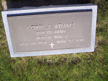 ADAMS, LOYD J. - Page County, Iowa | LOYD J. ADAMS 