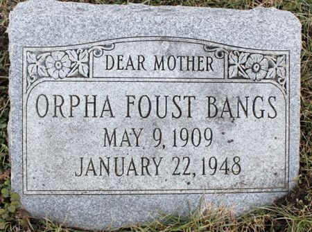 BANGS, ORPHA - Page County, Iowa | ORPHA BANGS 