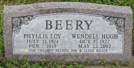 MILLER BEERY, PHYLLIS LOY - Page County, Iowa | PHYLLIS LOY MILLER BEERY 