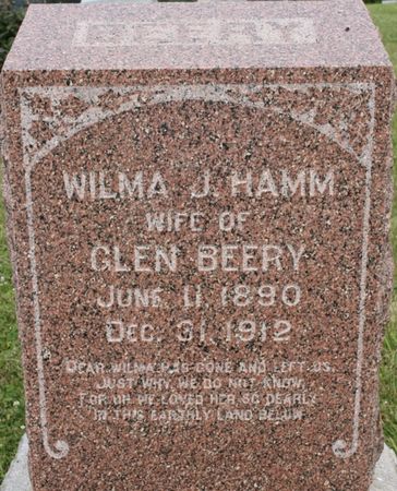 HAMM BEERY, WILMA J - Page County, Iowa | WILMA J HAMM BEERY 