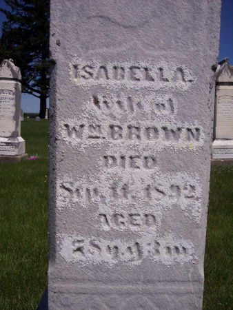 BROWN, ISABELLA - Page County, Iowa | ISABELLA BROWN 