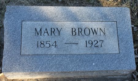 GOSS BROWN, MARY - Page County, Iowa | MARY GOSS BROWN 