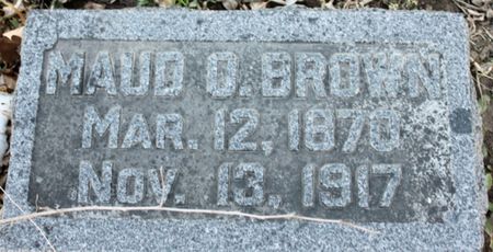 BROWN, MAUD O. - Page County, Iowa | MAUD O. BROWN 