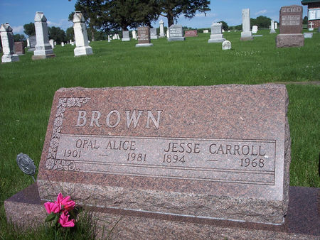 BROWN, OPAL ALICE - Page County, Iowa | OPAL ALICE BROWN 