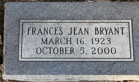 BRYANT, FRANCES JEAN - Page County, Iowa | FRANCES JEAN BRYANT 