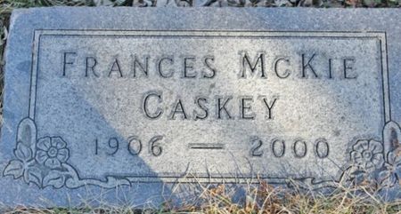 MCKIE CASKEY, FRANCES - Page County, Iowa | FRANCES MCKIE CASKEY 