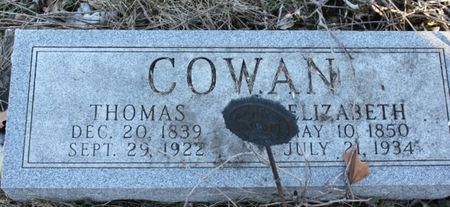 OSTER COWAN, ELIZABETH - Page County, Iowa | ELIZABETH OSTER COWAN 