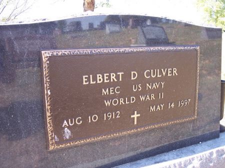 CULVER, ELBERT D. - Page County, Iowa | ELBERT D. CULVER 
