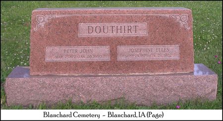 DOUTHIRT, JOSEPHINE ELLEN - Page County, Iowa | JOSEPHINE ELLEN DOUTHIRT 