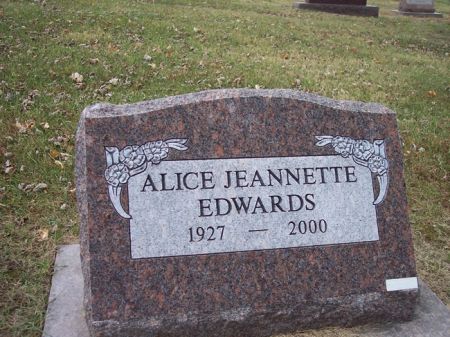 EDWARDS, ALICE JEANNETTE - Page County, Iowa | ALICE JEANNETTE EDWARDS 