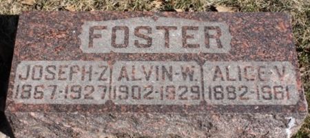 FOSTER, ALICE V. - Page County, Iowa | ALICE V. FOSTER 