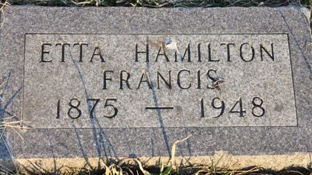FRANCIS, ETTA - Page County, Iowa | ETTA FRANCIS 