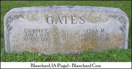 GATES, ORA M. - Page County, Iowa | ORA M. GATES 