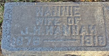 HANNAH, NANNIE JOY - Page County, Iowa | NANNIE JOY HANNAH 