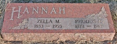 WHITAKER HANNAH, ZELLA MAE - Page County, Iowa | ZELLA MAE WHITAKER HANNAH 